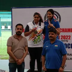 It was an honor to be invited as an official to the Haryana Championship 2022. Here, I am with the winners of a women's event.
