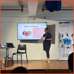 Here is another view of our educational session at the Women in Sports Elite Trials. This collaboration with the Simply Periods Initiative allowed us to provide crucial education on reproductive anatomy and menstrual health to elite female footballers.