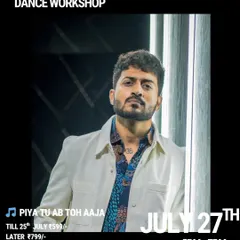 We even do retro. A poster for Nimit Kotian's Bollywood Retro workshop on the classic "Piya Tu Ab Toh Aaja".