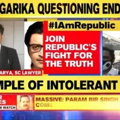 Appearing on Republic TV to discuss a case, providing my legal opinion on the matter. The media plays a crucial role in holding institutions accountable.
