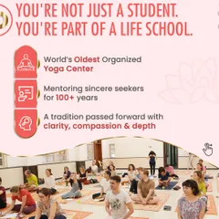 When you join our 900-hour course, you're not just a student, you're part of a life school with a 100+ year legacy of mentoring sincere seekers.
