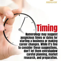 Numerology can suggest auspicious timing for big career moves or starting a business. While it's good to consider these energetic cycles, this information should never overshadow careful planning and solid market research.