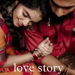 A close, artistic shot that focuses on the tender connection between a couple. Titled 'love story', this style of photography is about capturing the small, meaningful moments you'll cherish forever.