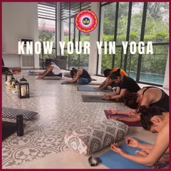 A "Know Your Yin Yoga" session in progress. Unlike restorative yoga, Yin can be challenging as we hold poses to stress the connective tissues, releasing stuck energy and improving flexibility.