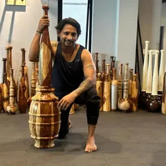 Experiencing a 25kg Vajra Mugdar at the Tagda Raho center. Pushing my own limits helps me understand what my students can achieve.