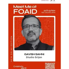 An official poster from my participation at a FOAID event in New Delhi. Engaging with industry platforms like this allows us to share knowledge and stay at the forefront of architectural discourse.