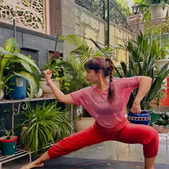 Here I am in a deep Tai Chi stance, a practice that builds balance, sharpens focus, and strengthens the body without high-impact stress. It is a moving meditation suitable for all ages, including children.