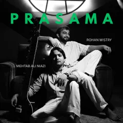 The poster for "PRASAMA," my soulful collaboration with the talented Rohan Mistry on handpan. This project blends meditative sitar with the unique sound of the handpan.