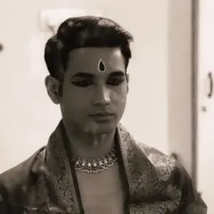 A quiet moment of reflection and gratitude backstage. Before every performance, I take time to center myself and honor the art form I am about to present.