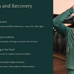 Proper hydration and recovery strategies are non-negotiable. This means limiting alcohol, watching your sodium intake, and hydrating extra when training in the heat.