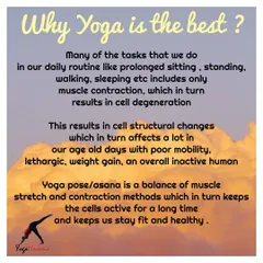 Why is yoga the best form of movement? This post explains that unlike other activities that only contract muscles, yoga balances muscle stretch and contraction, which keeps cells active and promotes long-term mobility and health.