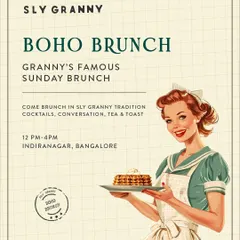 If your brunch doesn't come with stories and sass, you're not doing it right. This poster captures the retro vibe of my Sunday affair.
