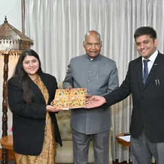 It was a distinct honor to call on the 14th President of India, Shri Ram Nath Kovind. We had an insightful discussion on the 'One Nation, One Election' report, a subject of immense constitutional and administrative importance.