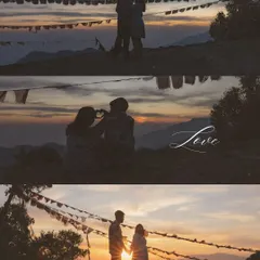 A series of sunset silhouettes in the hills, telling a story of love as the day comes to a close.