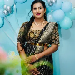 The full look, showing how a simple jewellery set can elevate your entire outfit. I have many such pieces perfect for any celebration.