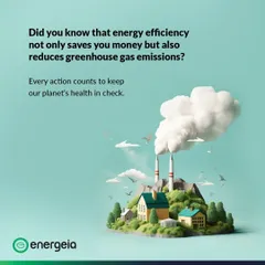 This graphic illustrates how energy efficiency not only saves money but also reduces greenhouse gas emissions from industrial sources. Every project we undertake contributes to a healthier planet, a core tenet of our mission.