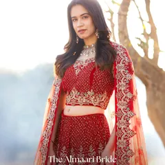 Feel like royalty on your wedding day. This rental lehenga gives you the full designer bridal experience without the hefty price tag.