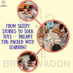 From sleepy stories to making our own sock toys, our Monsoon Camp was packed with dreamy, fun-filled learning. These quiet, creative moments are just as important as the high-energy ones.