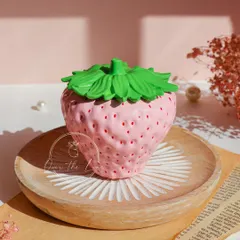 My Strawberry Jar in a lovely pastel pink. Each one is made in small batches with a whole lot of heart.