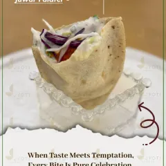A healthy and innovative take on a Middle Eastern favorite. This Juwar Falafel is served in a crispy cone, making it an easy-to-eat and delicious appetizer for any event.