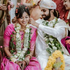 A tender moment during a traditional South Indian wedding ceremony, as the groom lovingly blesses his bride. It’s these quiet, unscripted interactions, filled with emotion and heritage, that I love to capture.
