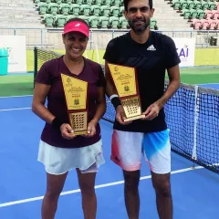 Another title from the ITF MT100 tournament, this time in mixed doubles. We are incredibly proud of our players' performance and their winning start to the season.