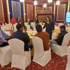 I believe in personal interaction, not just talking from a stage. During the EXL offsite, I made sure to engage with every table, facilitating discussions and ensuring everyone felt included in the team-building activities.