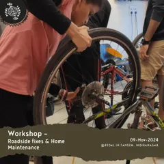 I believe in empowering riders. This is from one of our hands-on workshops where you can learn essential skills like roadside fixes and home maintenance, so you can ride with more confidence.