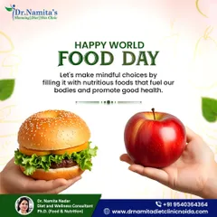 Happy World Food Day. Let's make mindful choices by filling our bodies with nutritious foods that fuel us and promote good health.