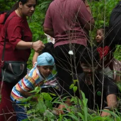 A nature birthday party in the lush outskirts of Mumbai. It's heartwarming to see families choosing experiences over extravagance, and mud over malls.