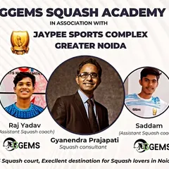 We are excited about our association with Jaypee Sports Complex in Greater Noida. With 6 professional courts, it's an excellent destination for squash lovers, and we are proud to lead the coaching program.