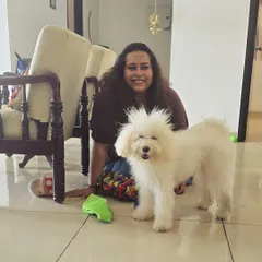 A proud moment with graduate Ginger! Seeing him happy, confident, and enjoying his toys is the ultimate reward. This transformation is a testament to his parents' dedication to the program.