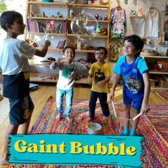 It's not just about being inside the bubble. Kids also have a blast learning to create their own giant bubbles with our special wands and solution.