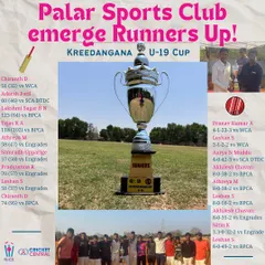 Our U-19 team from Palar Sports Club emerged as runners-up in the Kreedangana Cup. This was the first of many accolades for our club.