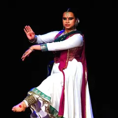 A photo from an enchanting evening of Kathak celebrating Guru Pournima. It was a pleasure to host and watch amazing artists, each with their own unique approach to our shared love for this art form.