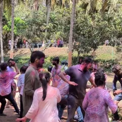 We believe corporate events should be genuinely fun. Here, employees from Giva Jewellery enjoy a high-energy Holi celebration we organized, complete with music and a lively outdoor setting designed to encourage team bonding and create lasting memories.