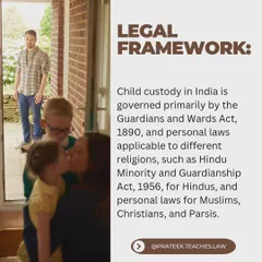 Indian child custody is governed by several acts, including the Guardians and Wards Act and personal laws for different religions. I outline this legal framework to show how it applies to your specific case.