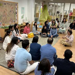 During our Parent Visits, we open our doors for families to experience our philosophy firsthand. Parents sit in on discussions with our founder, engage with educators, and explore the learning spaces, building a bridge between home and school.