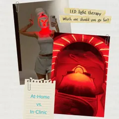 At-home vs. in-clinic LED light therapy. We break down the differences in power, precision, and results to help you decide which is right for your skin.