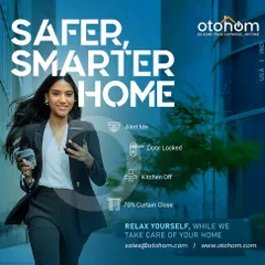 A safer, smarter home is always at your fingertips. This visual demonstrates how our app provides real-time status updates on door locks, kitchen appliances, security alerts, and curtain positions, so you can relax while we take care of your home.