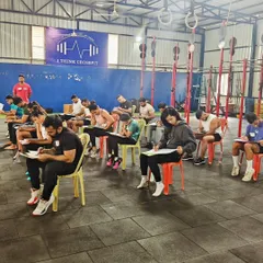 The written exam portion of a CrossFit certification course. We provide a professional environment for trainers to advance their coaching skills.