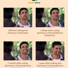 This meme perfectly captures the feeling of transformation after our Panchakarma package. Go from feeling drained and heavy to light, balanced, and recharged with our natural detox programs.