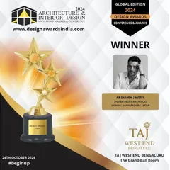 We are overjoyed to announce that our firm won two awards at the National Architecture and Interior Design Excellence Awards 2024, including "Most Prominent & Trendsetter Firm of the Year" for our premium residential projects.