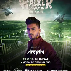 My official support act poster for the Alan Walker 'Walker World' India Tour. Sharing the stage with a global icon at the Sunburn Arena in Mumbai was a milestone moment.
