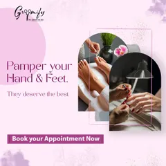 An invitation to pamper your hands and feet because they deserve the best. This graphic highlights my manicure and pedicure services, designed for ultimate relaxation and care.