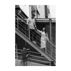 An urban exploration during a family photoshoot. The architecture of the city can provide a unique and modern backdrop for your family's story.