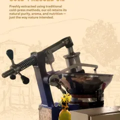 We use traditional cold-press methods to extract our oils. This gentle process ensures that all the natural purity, aroma, and nutrition are retained, just as nature intended.