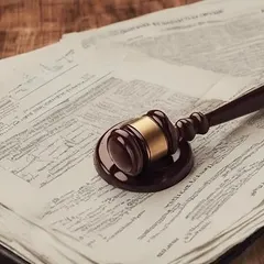 A gavel on legal documents symbolizes the finality and authority of the court's decision in a divorce. My job is to ensure that all legal arguments are presented effectively so that the final decree is fair and just.