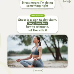I used to think stress was a sign of progress. Now I know it's a signal from my body to slow down. Yoga taught me how to release stress, not just live with it. This is the core philosophy behind all my retreats.
