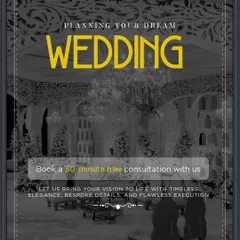Planning your dream wedding starts with a conversation. I offer a free 30-minute consultation to discuss your vision and show you how I can bring it to life with timeless elegance and flawless execution.
